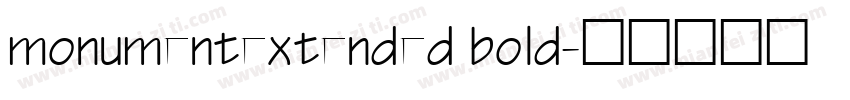 monumentextended bold字体转换